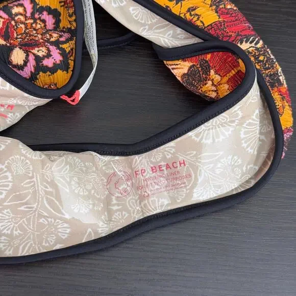 Free People Free Est Amber Swimsuit Women Small One Piece Floral Cheeky Swimwear - Picture 4 of 9